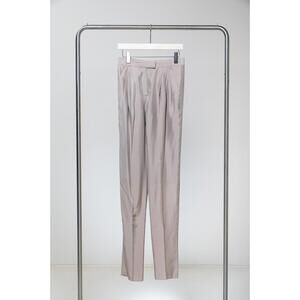 Burberry Silk Flowy Beige Trouser Silk